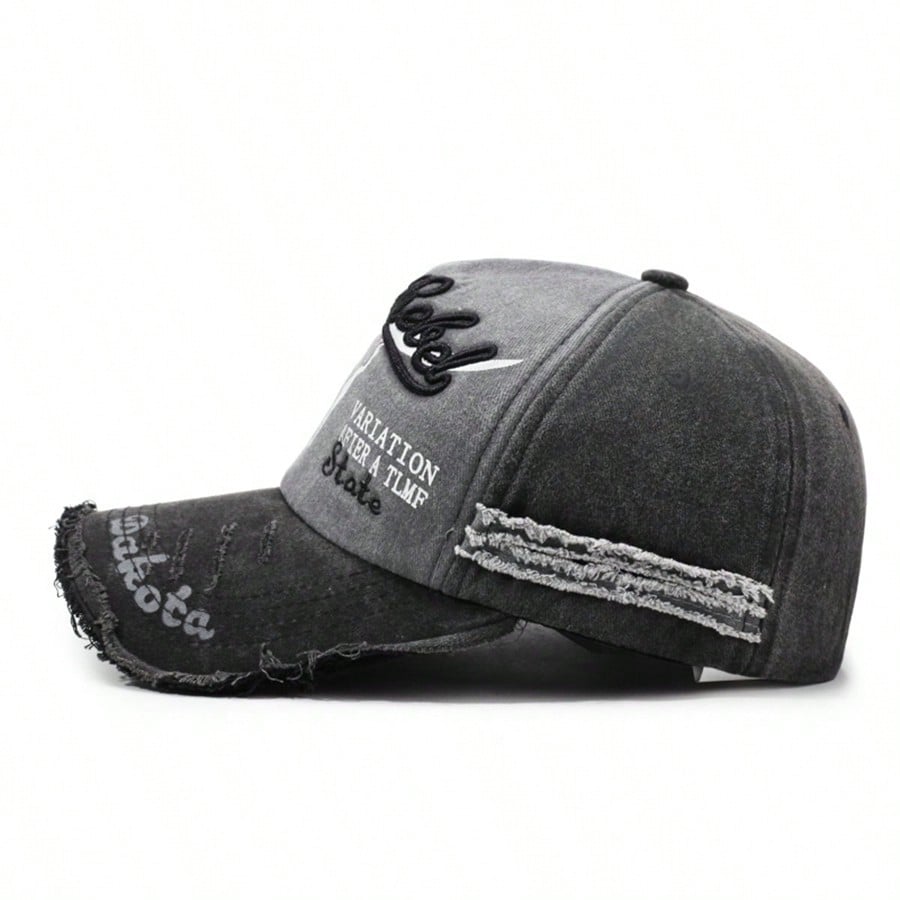 Y2K Washed Distressed Graphic Dad Cap