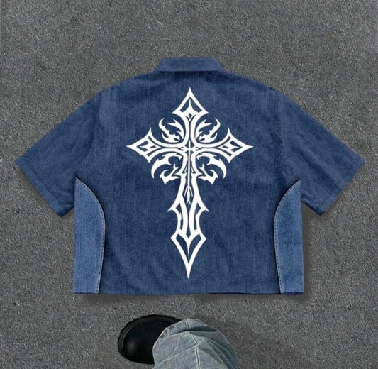 Oversized Gothic Y2k shirt