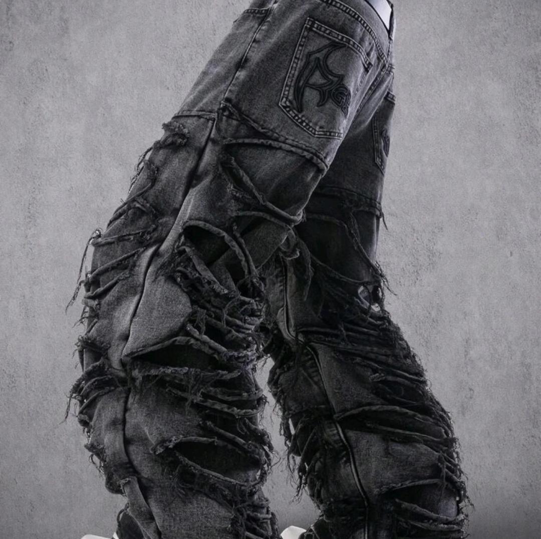 Dstressed denim jeans