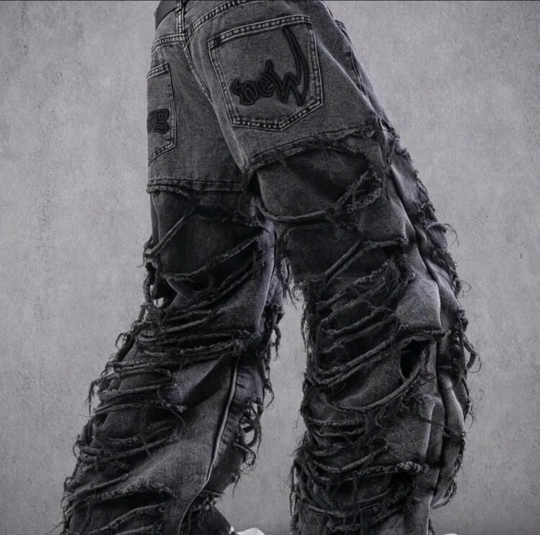 Dstressed denim jeans