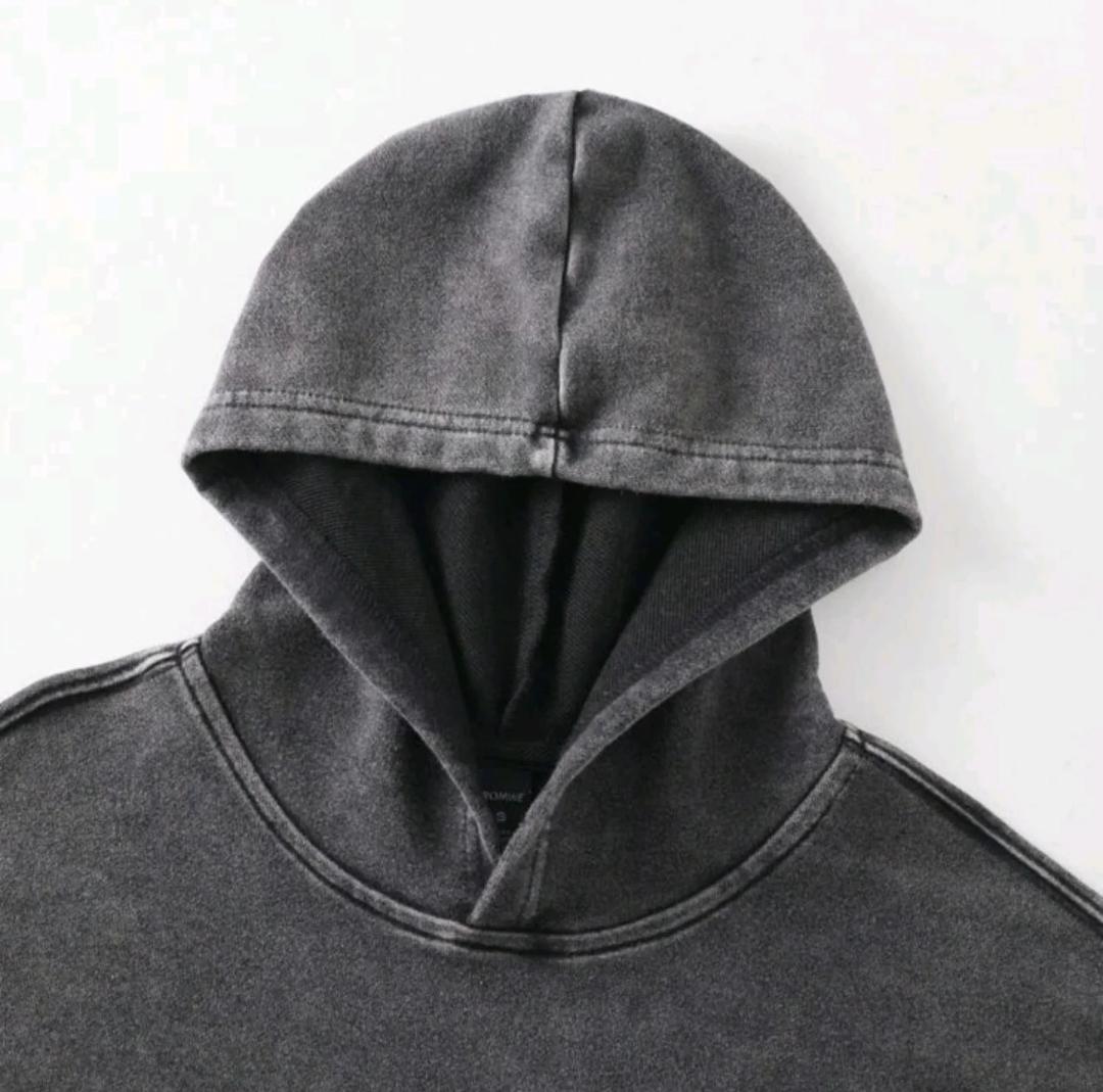 black washed vintage hoodie