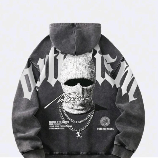 Vintage Graphic Oversized Hoodie