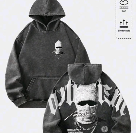 Vintage Graphic Oversized Hoodie