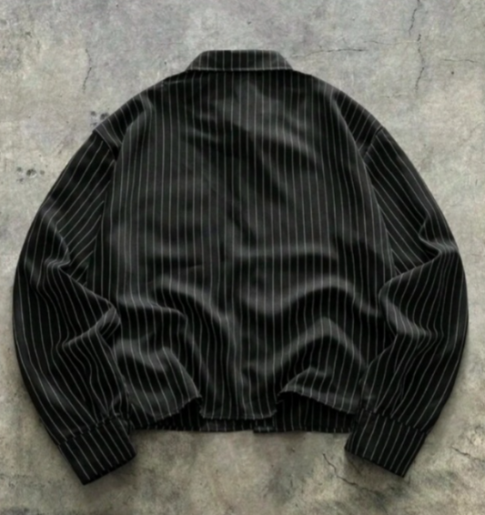 oversized striped shirt