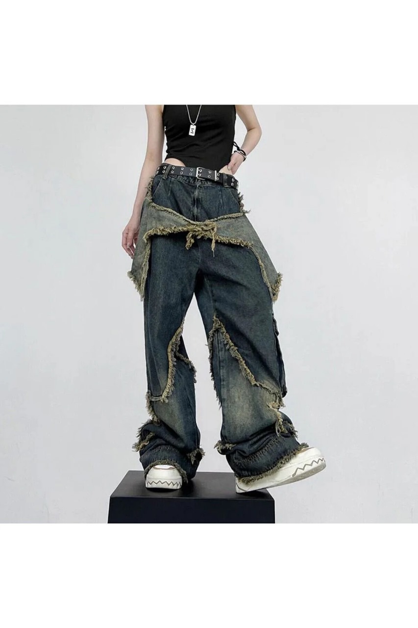 Big Star Cargo Pocket Street Style Washed Jeans