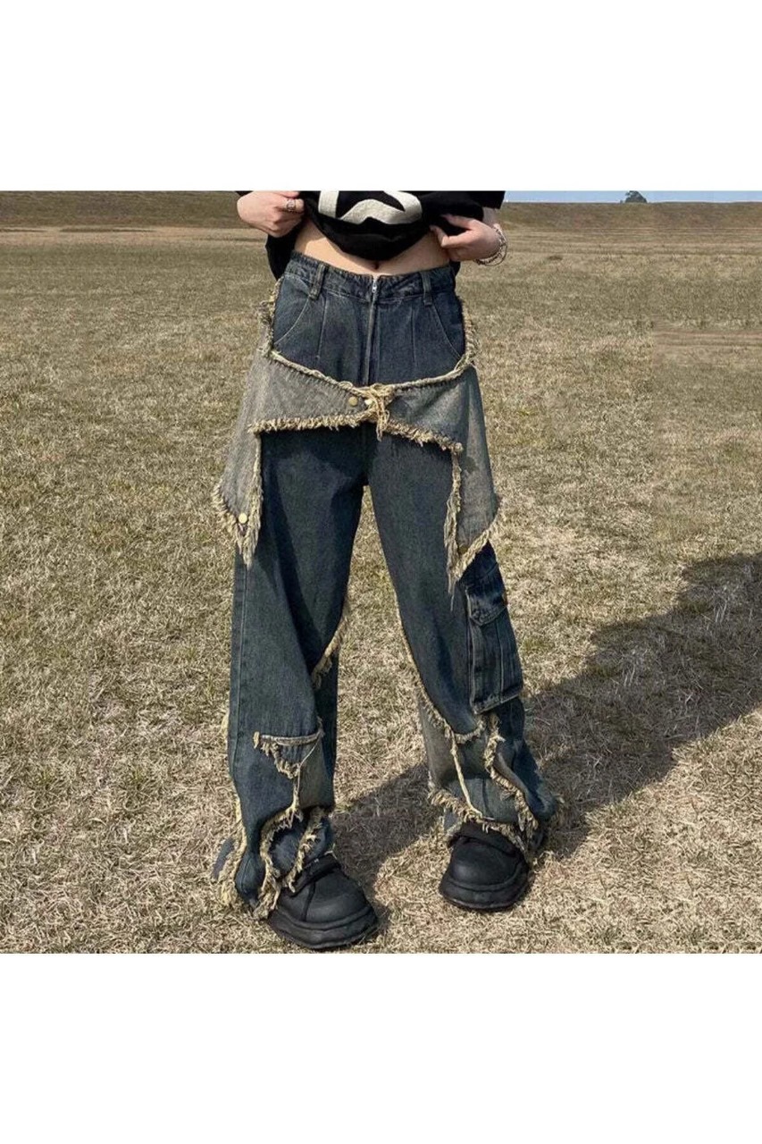 Big Star Cargo Pocket Street Style Washed Jeans - Image 5