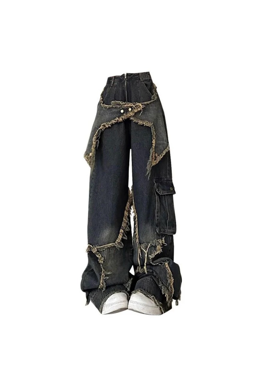 Big Star Cargo Pocket Street Style Washed Jeans - Image 6