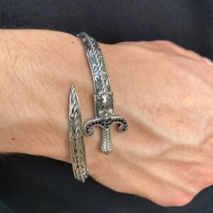 Vintage Gothic Medieval Swordsman Bracelet